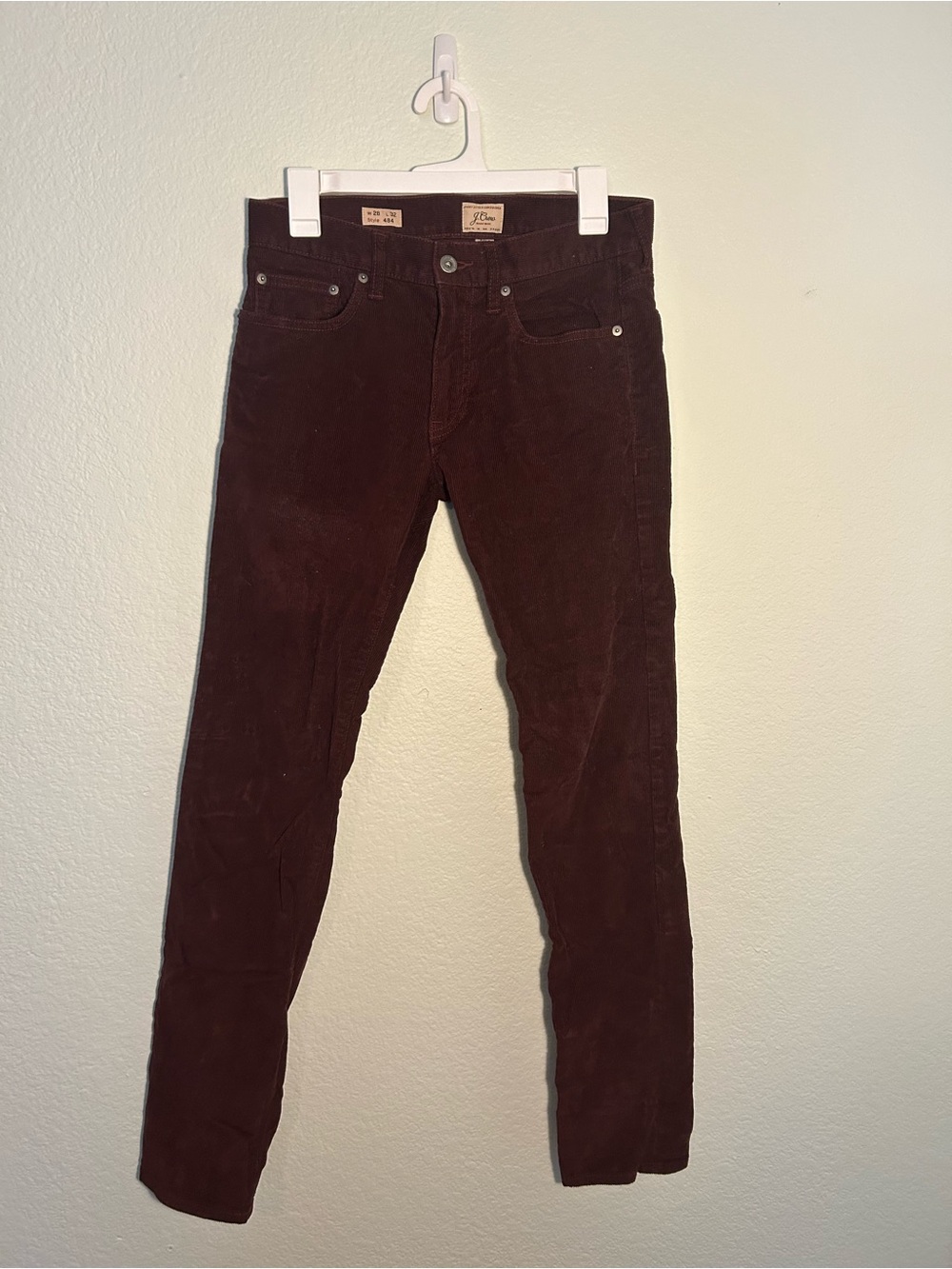 J. Crew 484 Slim Fit Pants Corduroy Men's W28